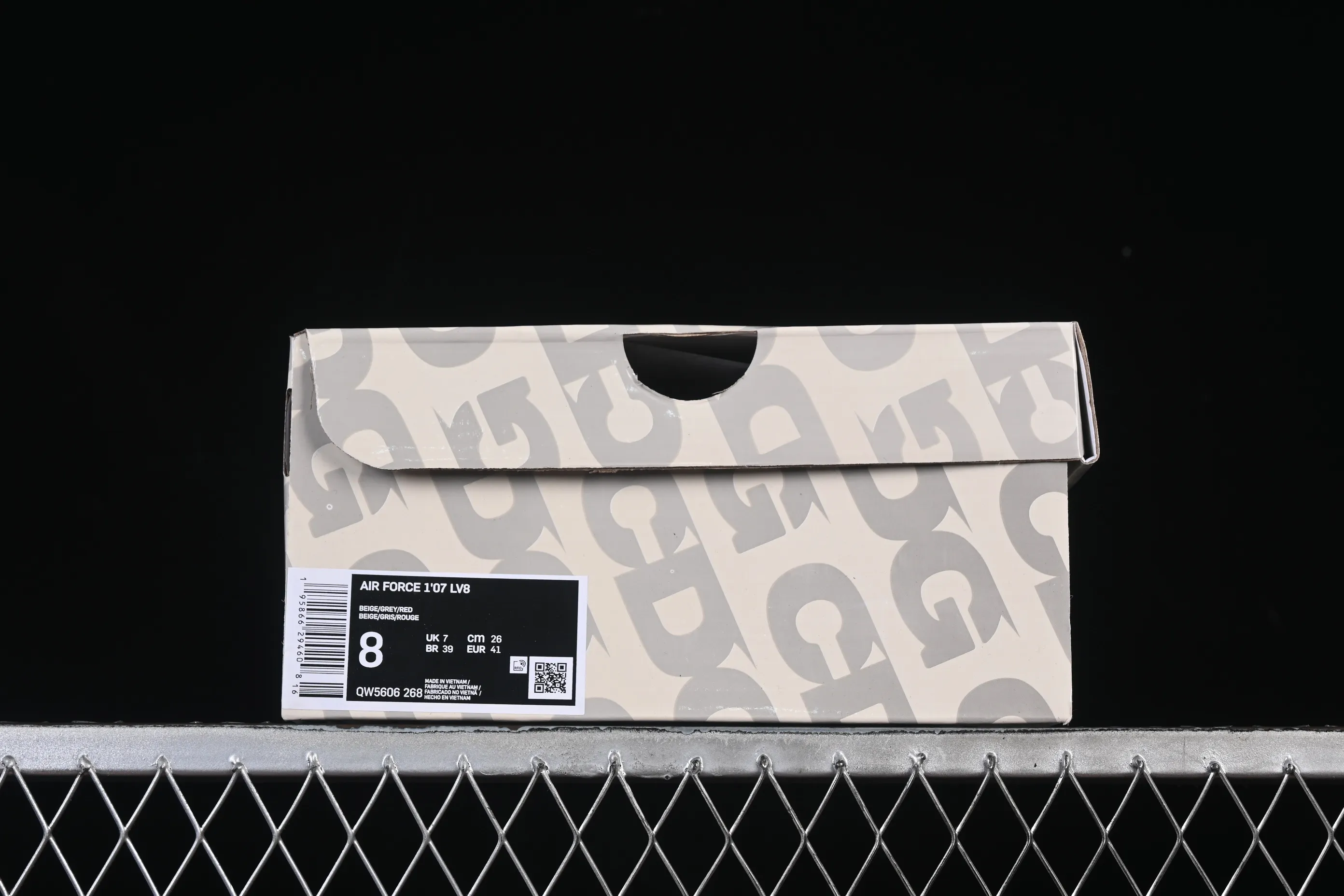 All categories Nk Air Force 1 Air Force series Nk Air Force 1 Low Air Force low-top Nike Air Force 1'07 Low joint beige gray red small double hook Air Force 1 low-top casual sneakers QW5606-268